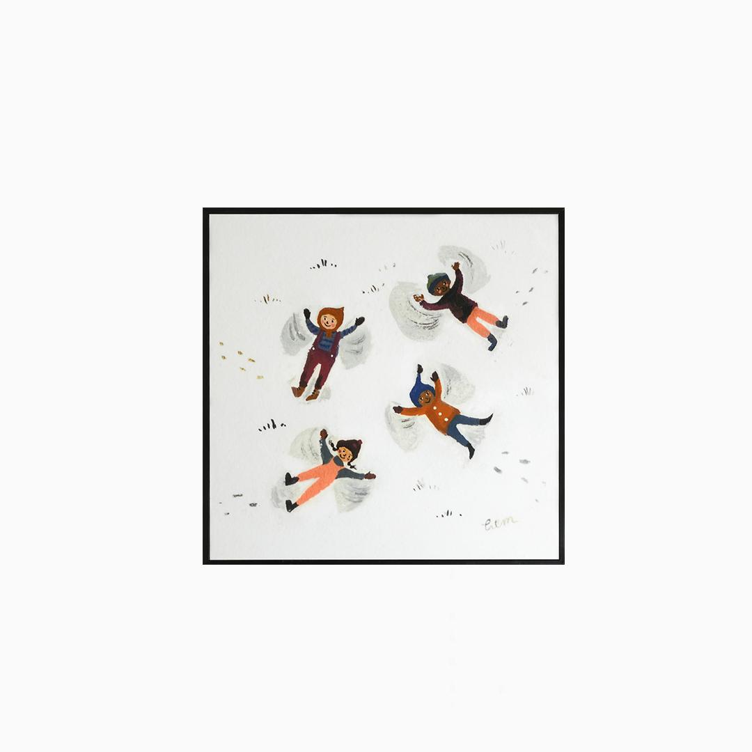 雪中精靈　掛畫