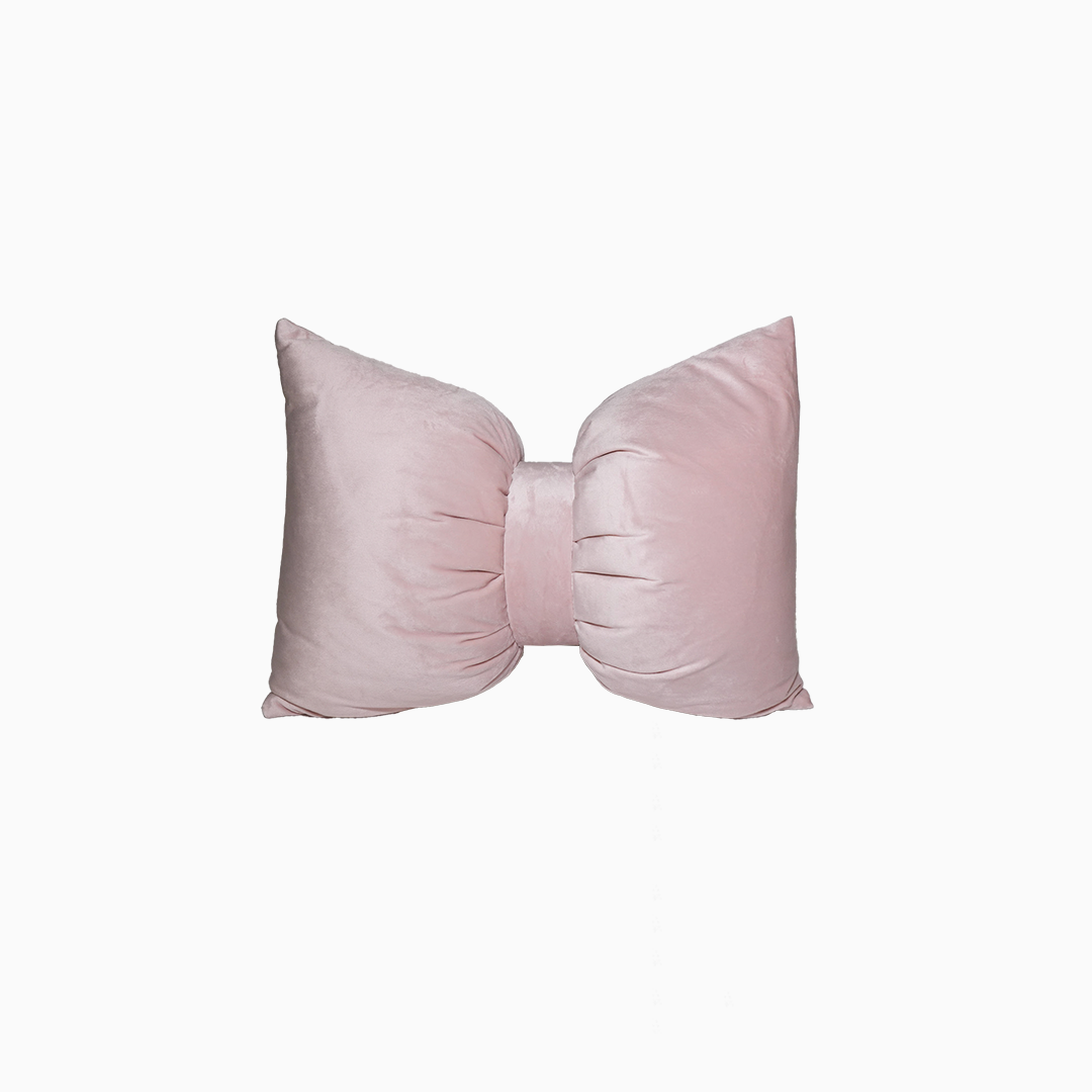 粉嫩蝴蝶結靠枕